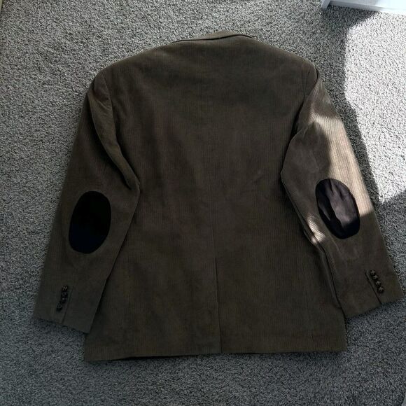 Vintage Ralph Lauren Light Brown Velvet Thick Corduroy Blazer Jacket Sport Coat - Picture 9 of 16
